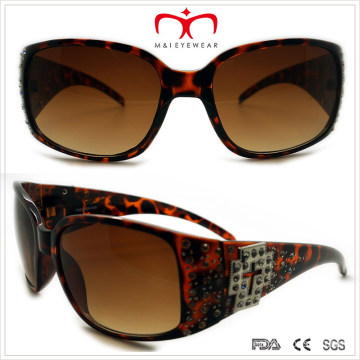 Plastic Ladies Sunglasses with Rhinestone (WSP508362)